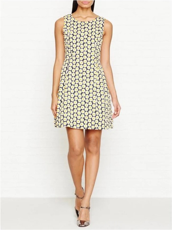 Love Moschino Dresses & Skirts - LOVE MOSCHINO Daisy-Print Mini Fit & Flare Dress Size 44/ 8 US